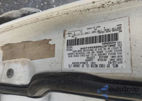 1994 Mercury Grand Marquis Gs from USA, damaged, VIN 2MELM74W5RX641599